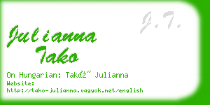 julianna tako business card